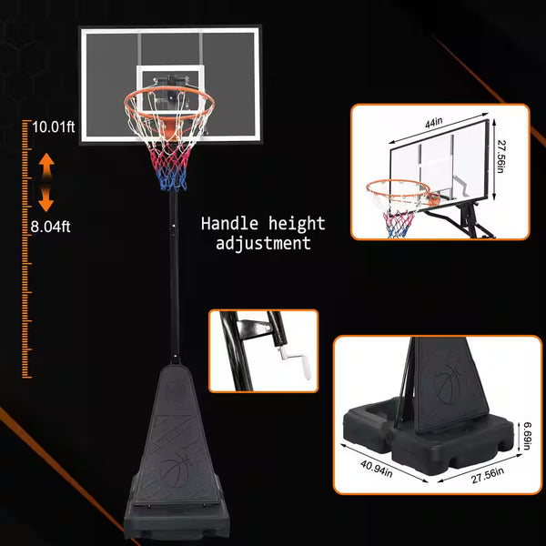 Summit Pro Portable Adjustable Basketball Hoop