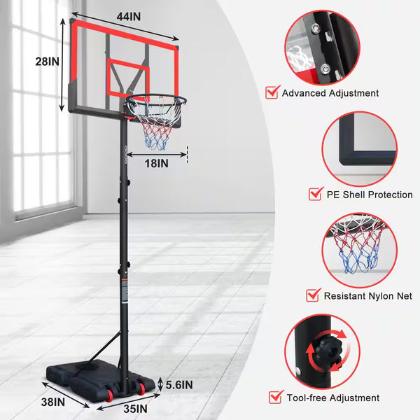 Apex Elite Adjustable Basketball Hoop